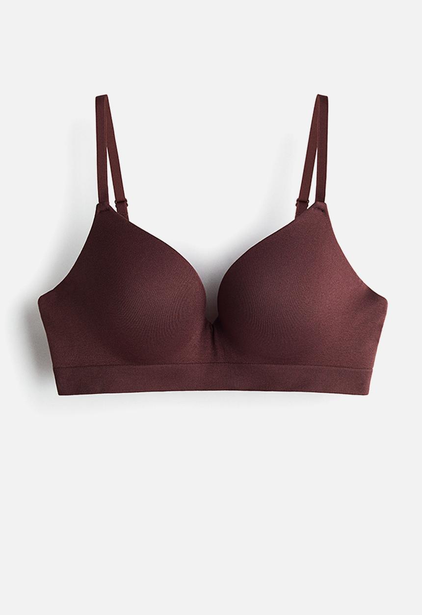 H&M - Seamless push-up-bra - rust brown