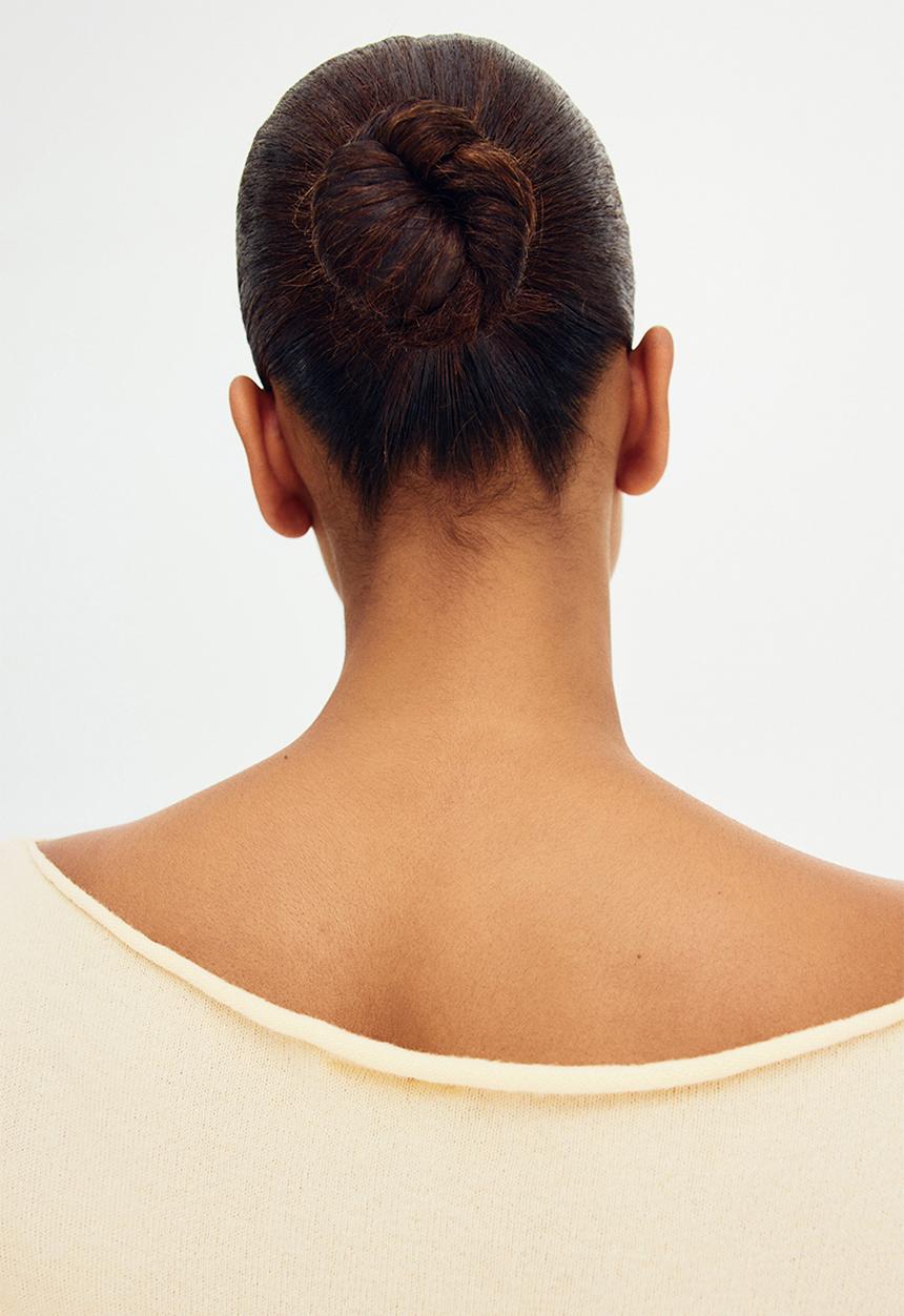 H&M - Off-the-shoulder jumper - light yellow