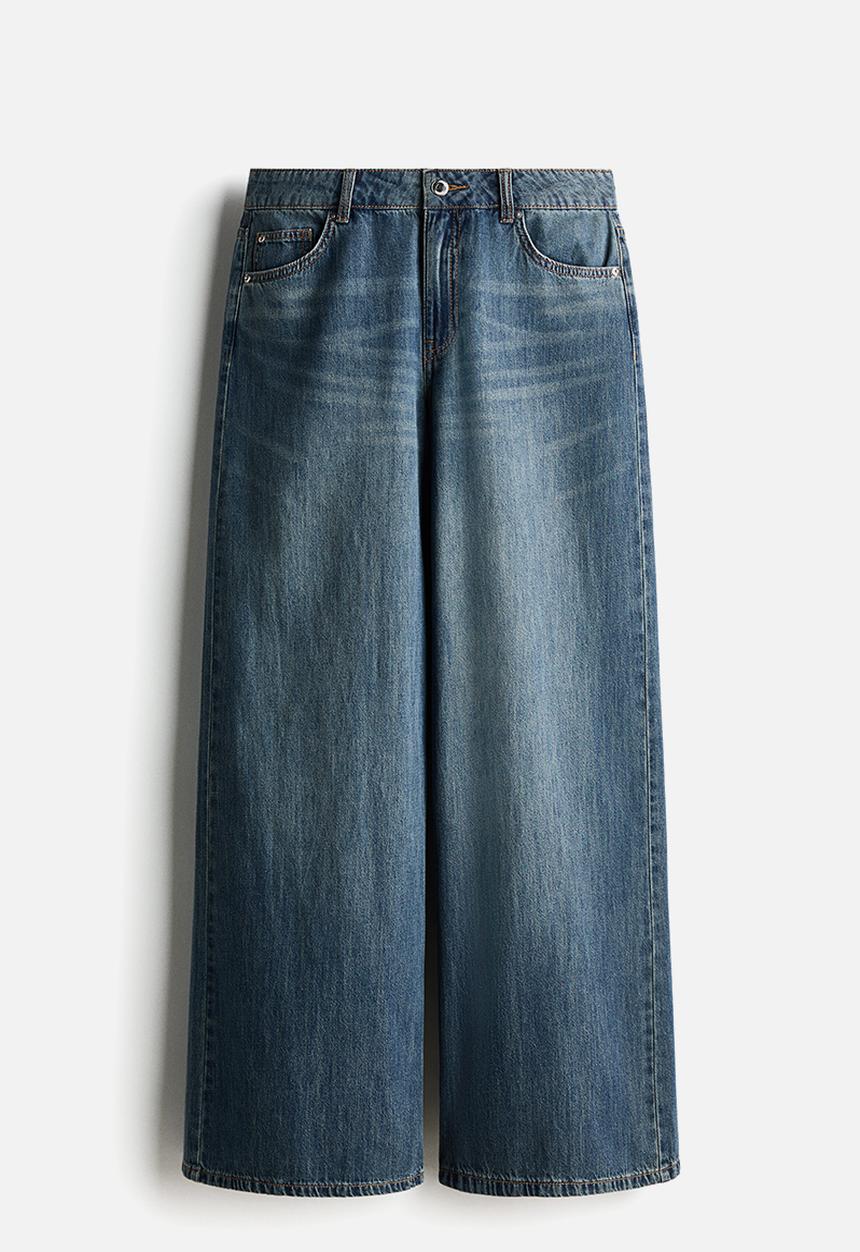 H&M - Wide regular waist jeans - denim blue
