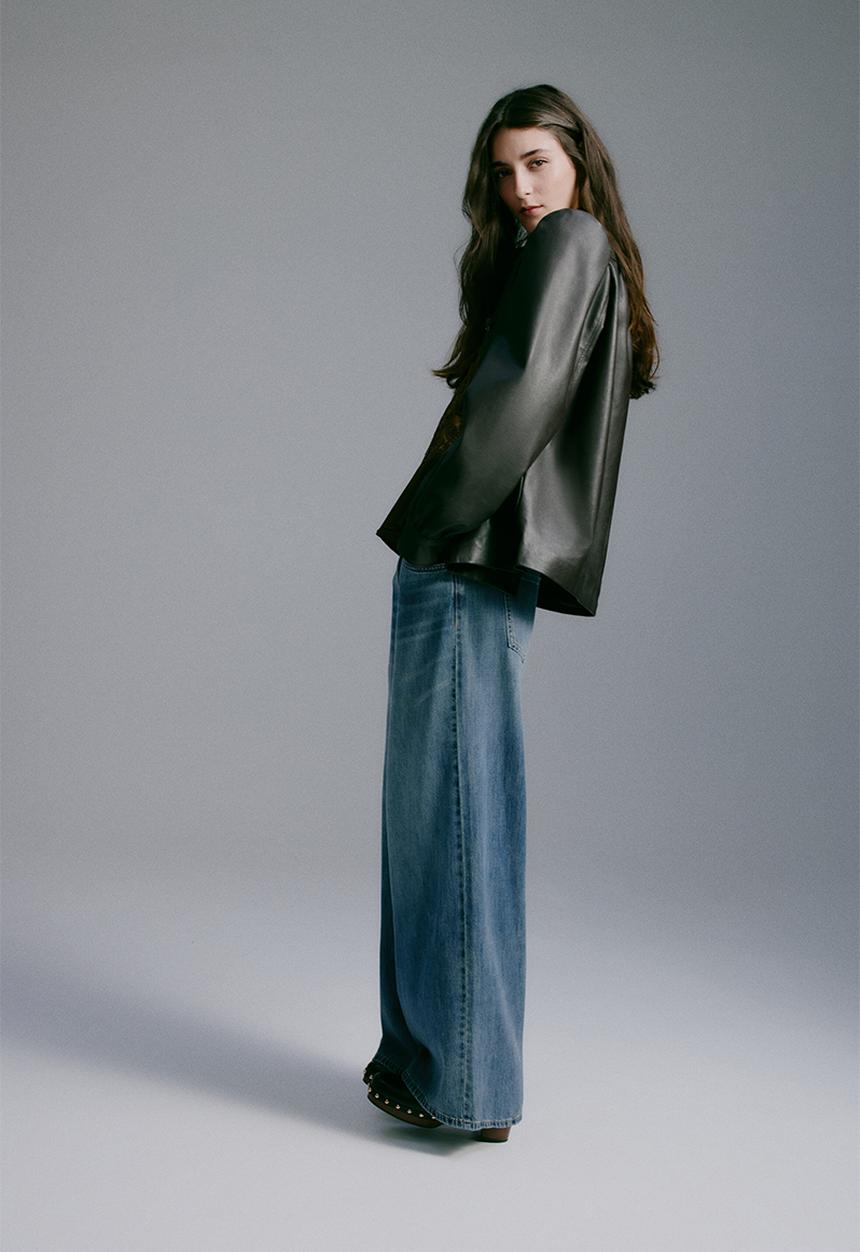 H&M - Wide regular waist jeans - denim blue