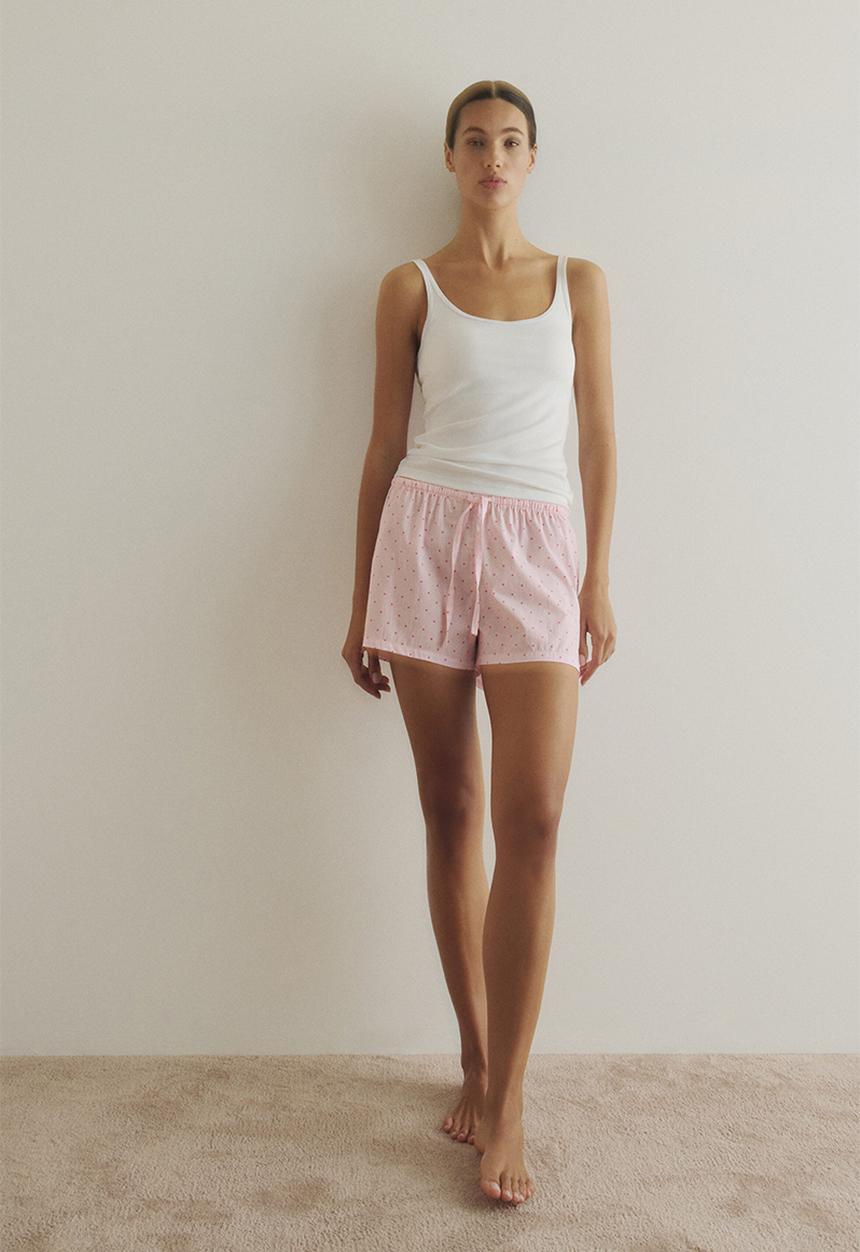 H&M - 2-pack pyjama shorts - pink/striped