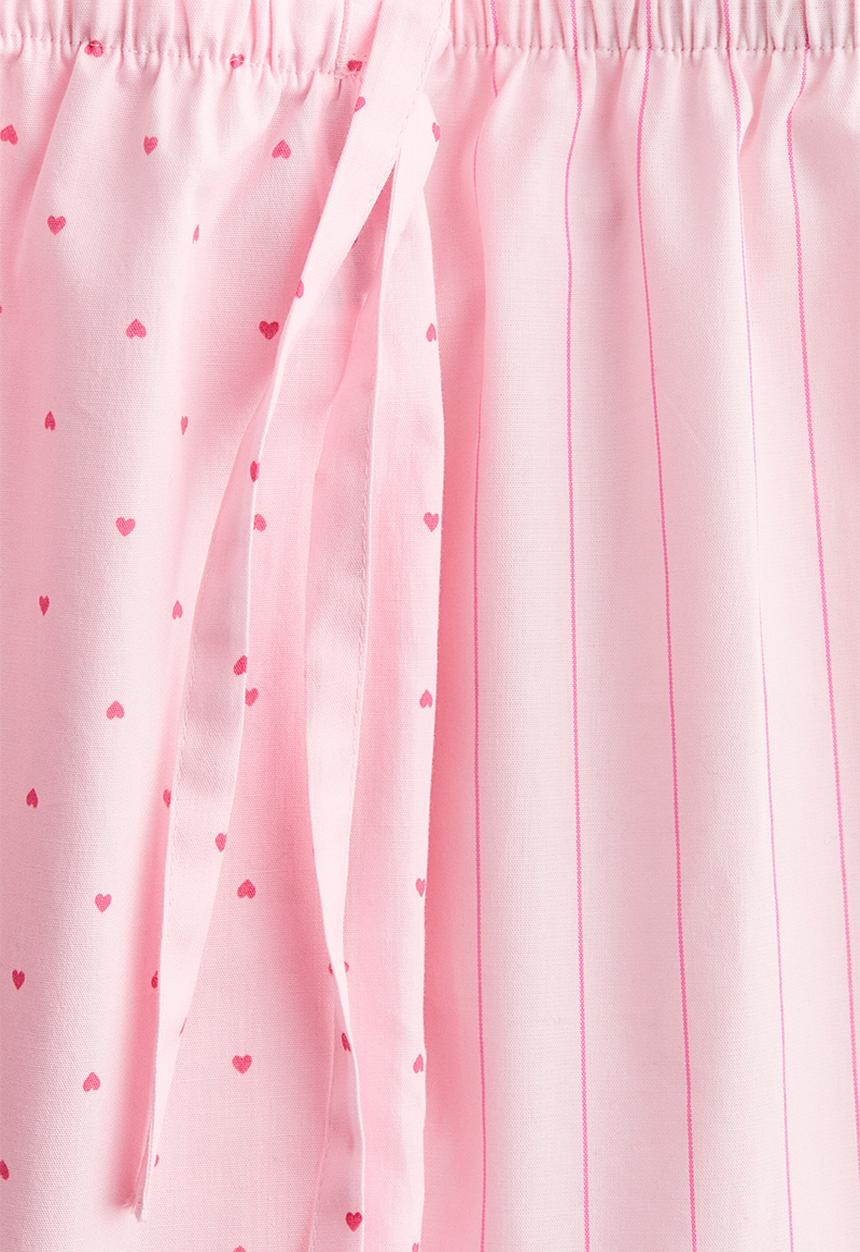H&M - 2-pack pyjama shorts - pink/striped