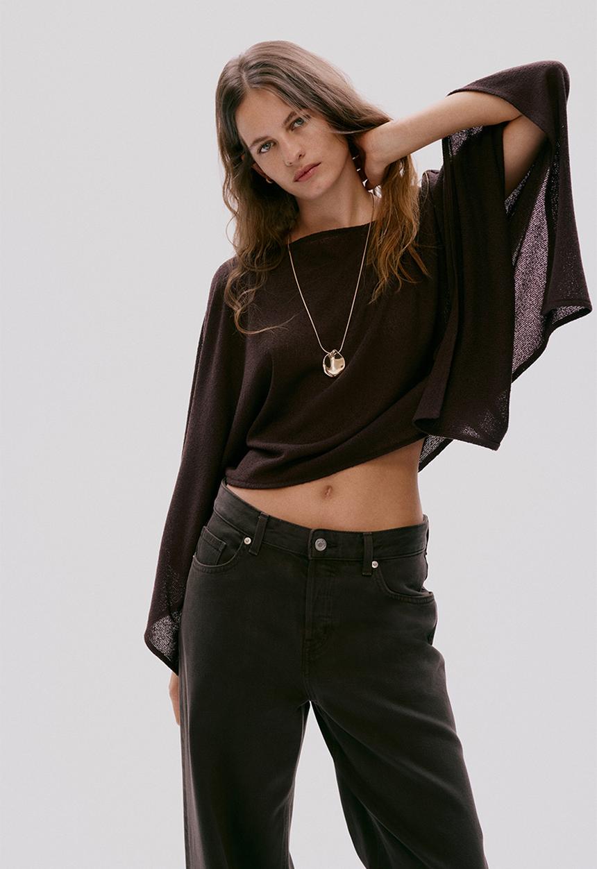 H&M - Cape top - dark brown
