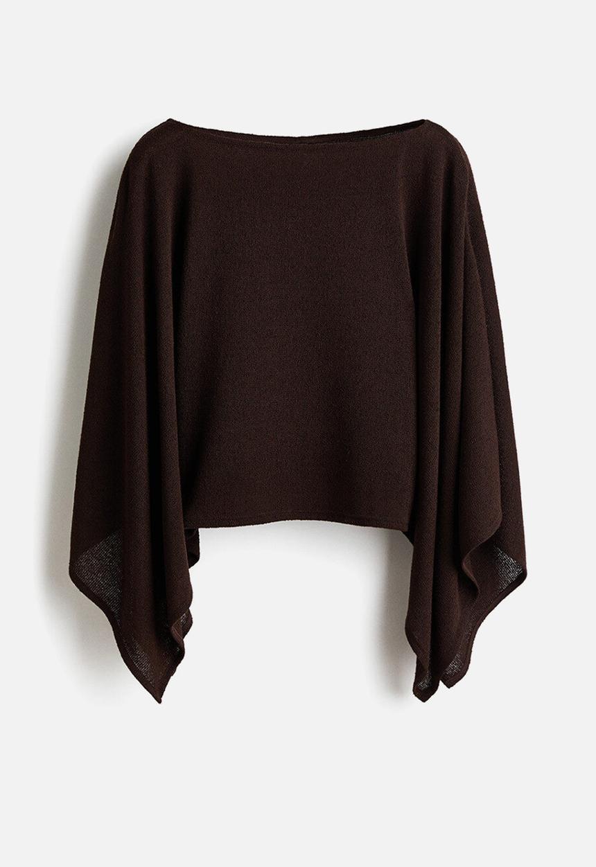 H&M - Cape top - dark brown