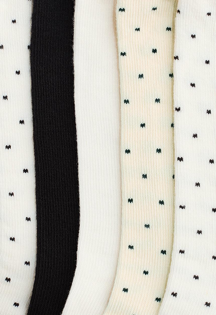 H&M - 5-pack socks - white/spotted