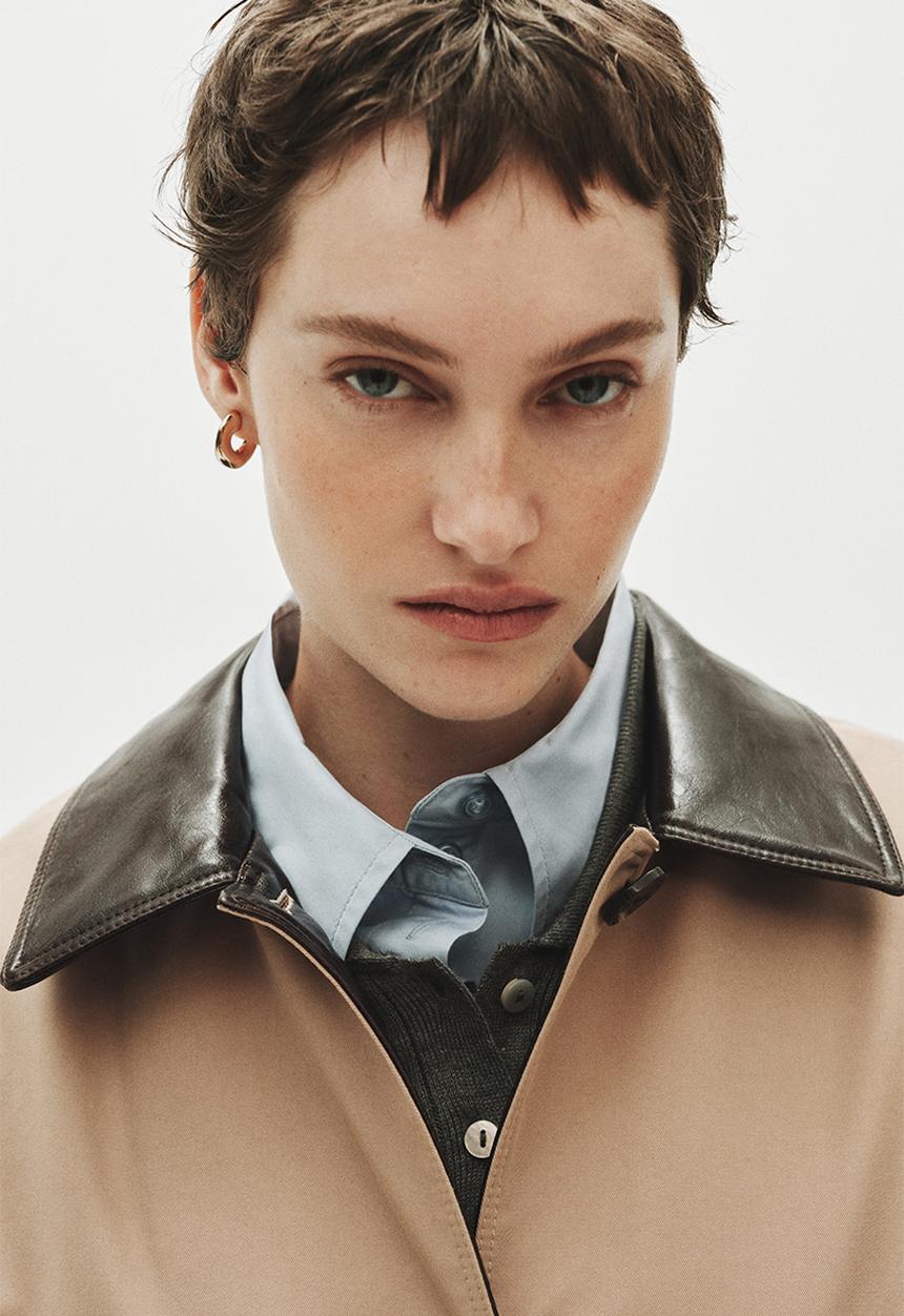 H&M - Twill car coat - beige