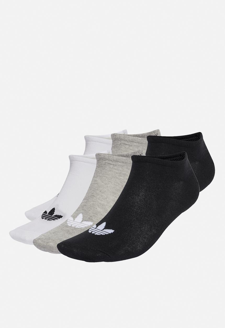 adidas Originals - Liner Socks 6 Pairs - White/medium grey heather/black