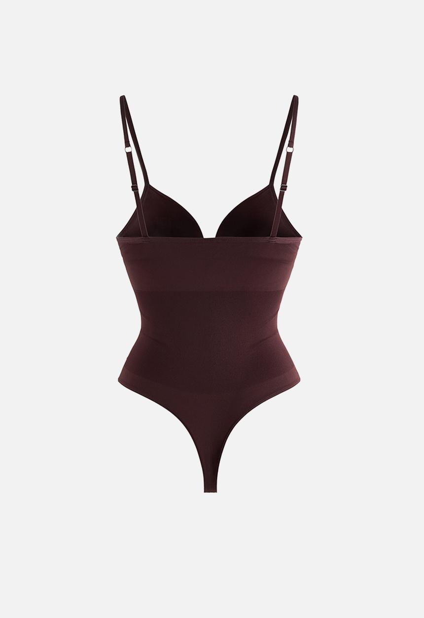 H&M - Seamless light shape body - dark brown