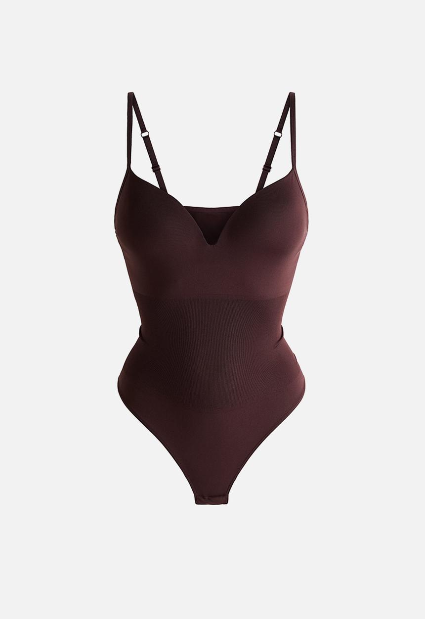H&M - Seamless light shape body - dark brown