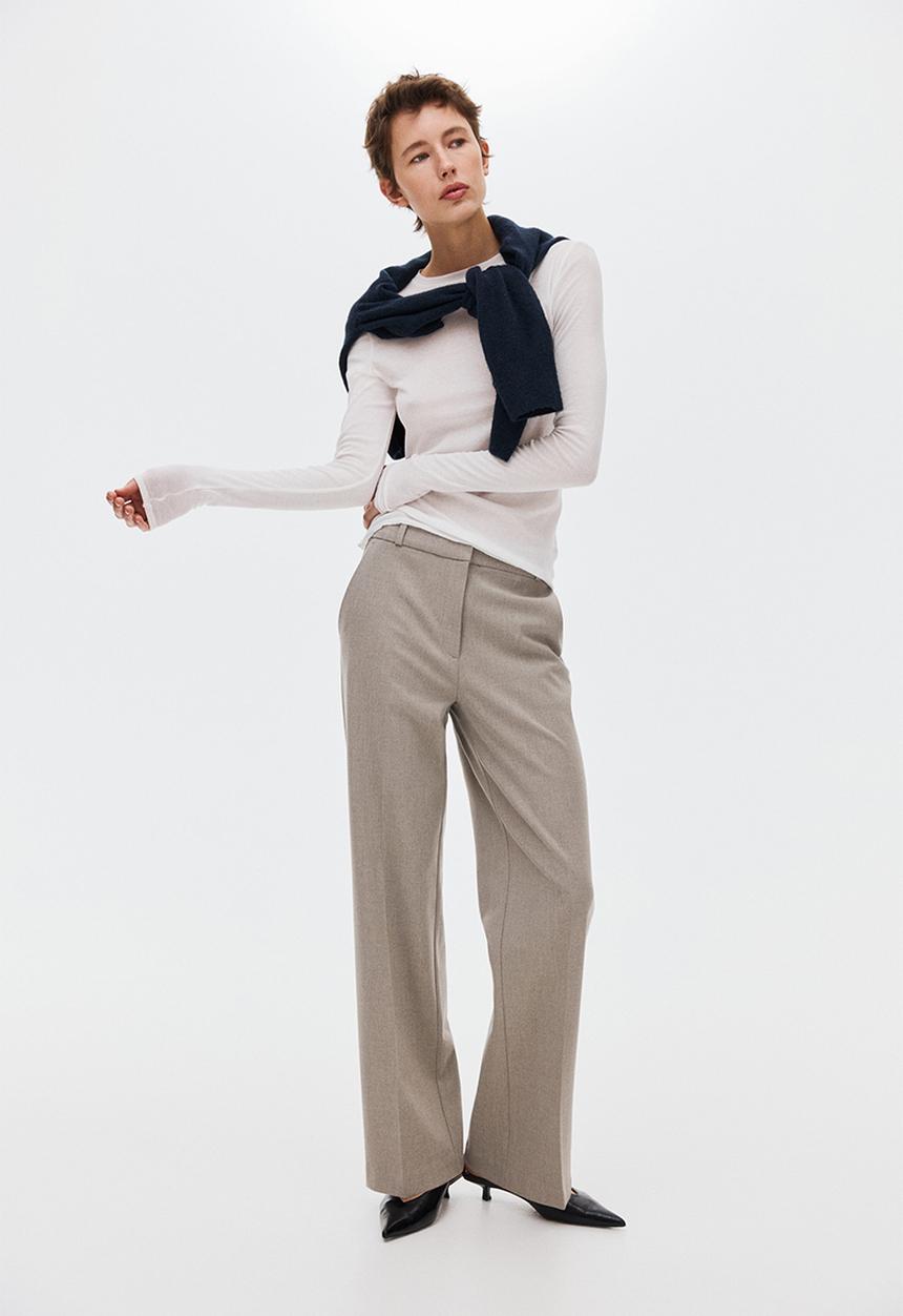 H&M - Tailored twill trousers - beige