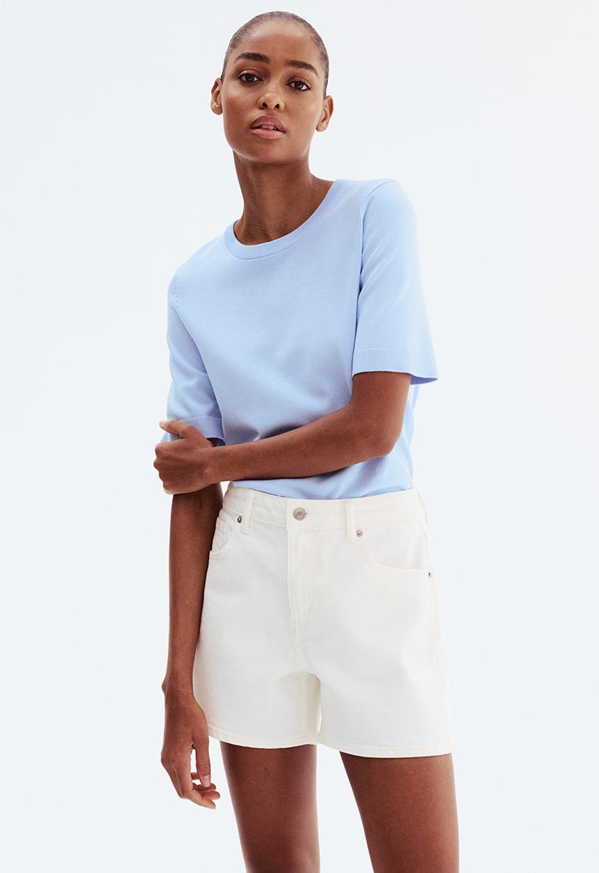 H&M - Denim shorts - white