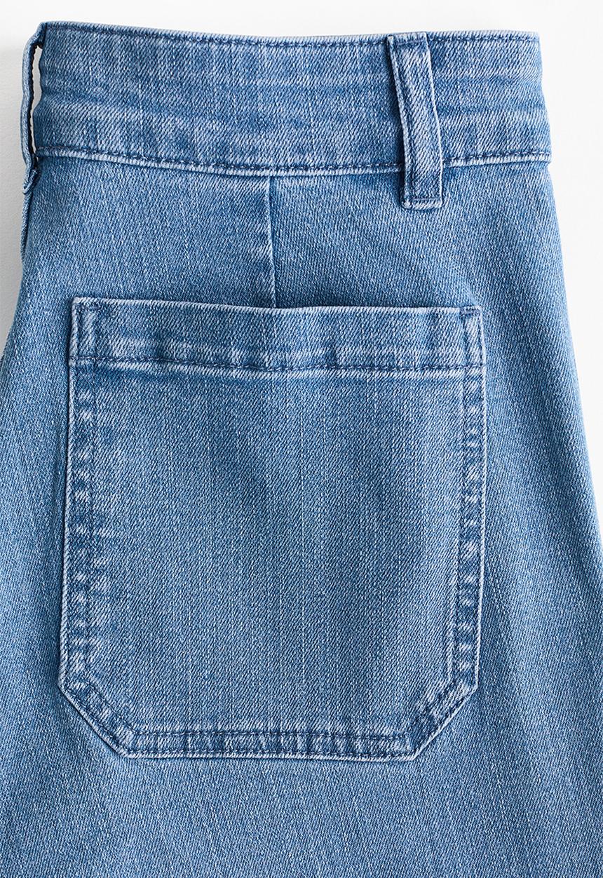 H&M - Flared leg high waist jeans - denim blue