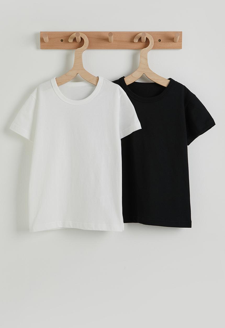 Pop Candy - 2 pack tee - white/black
