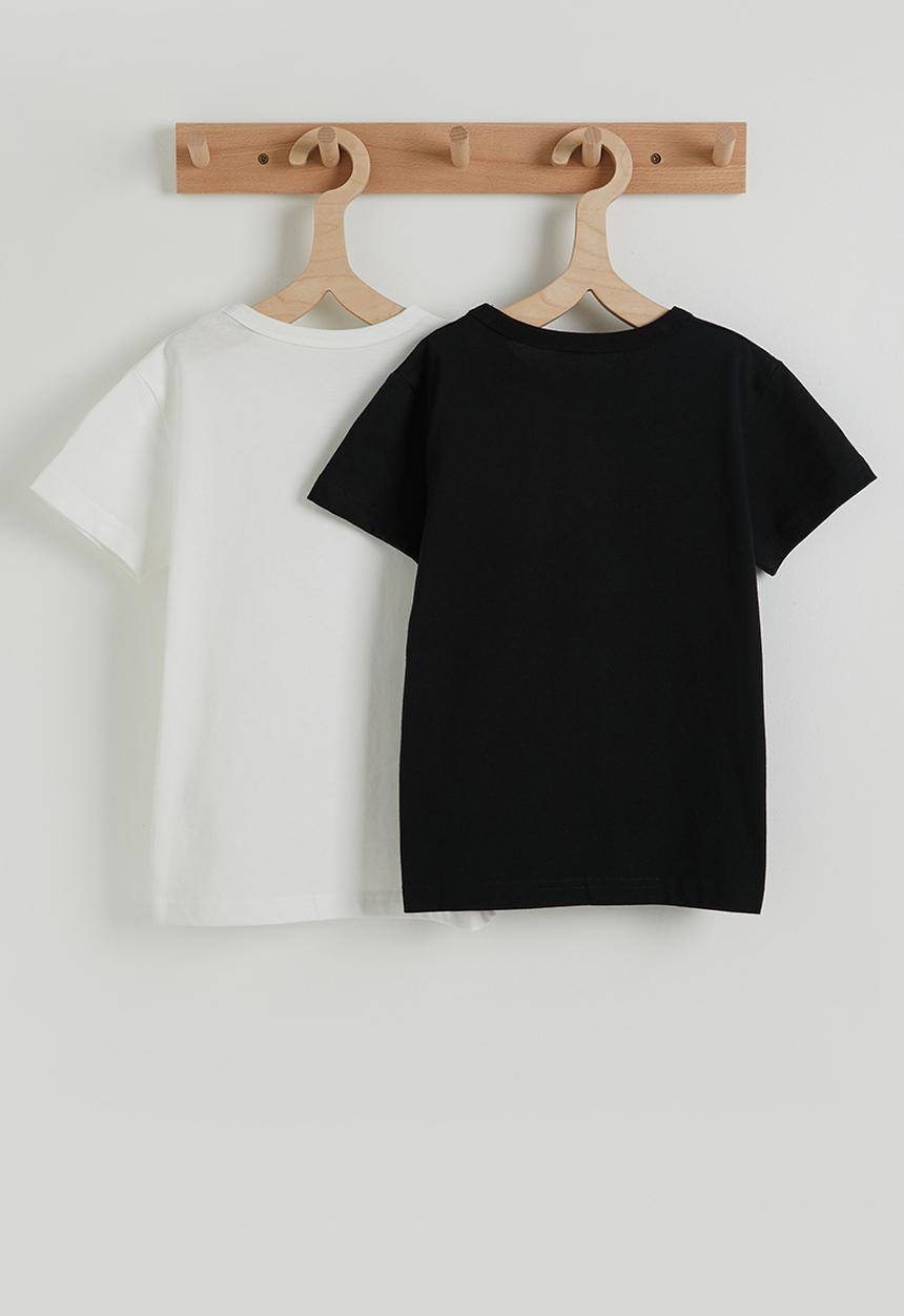 Pop Candy - 2 pack tee - white/black