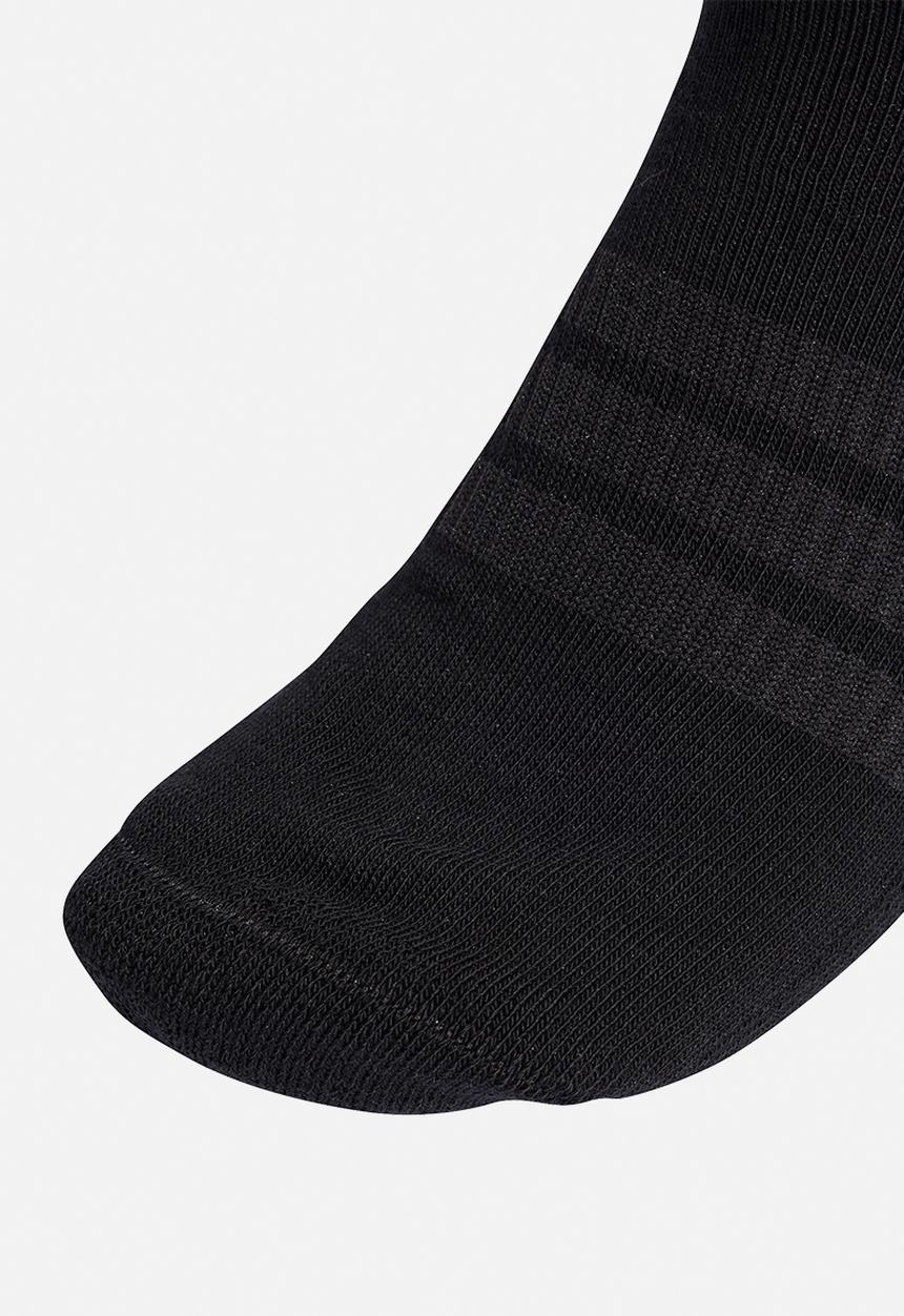 adidas Performance - Cushioned Sportswear Ankle Socks 3-Pack - Black/black/white