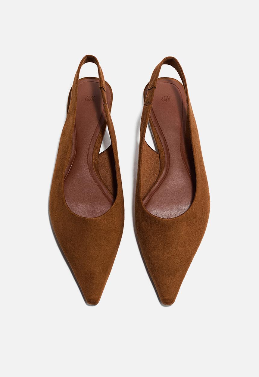 H&M - Pointed slingbacks - brown