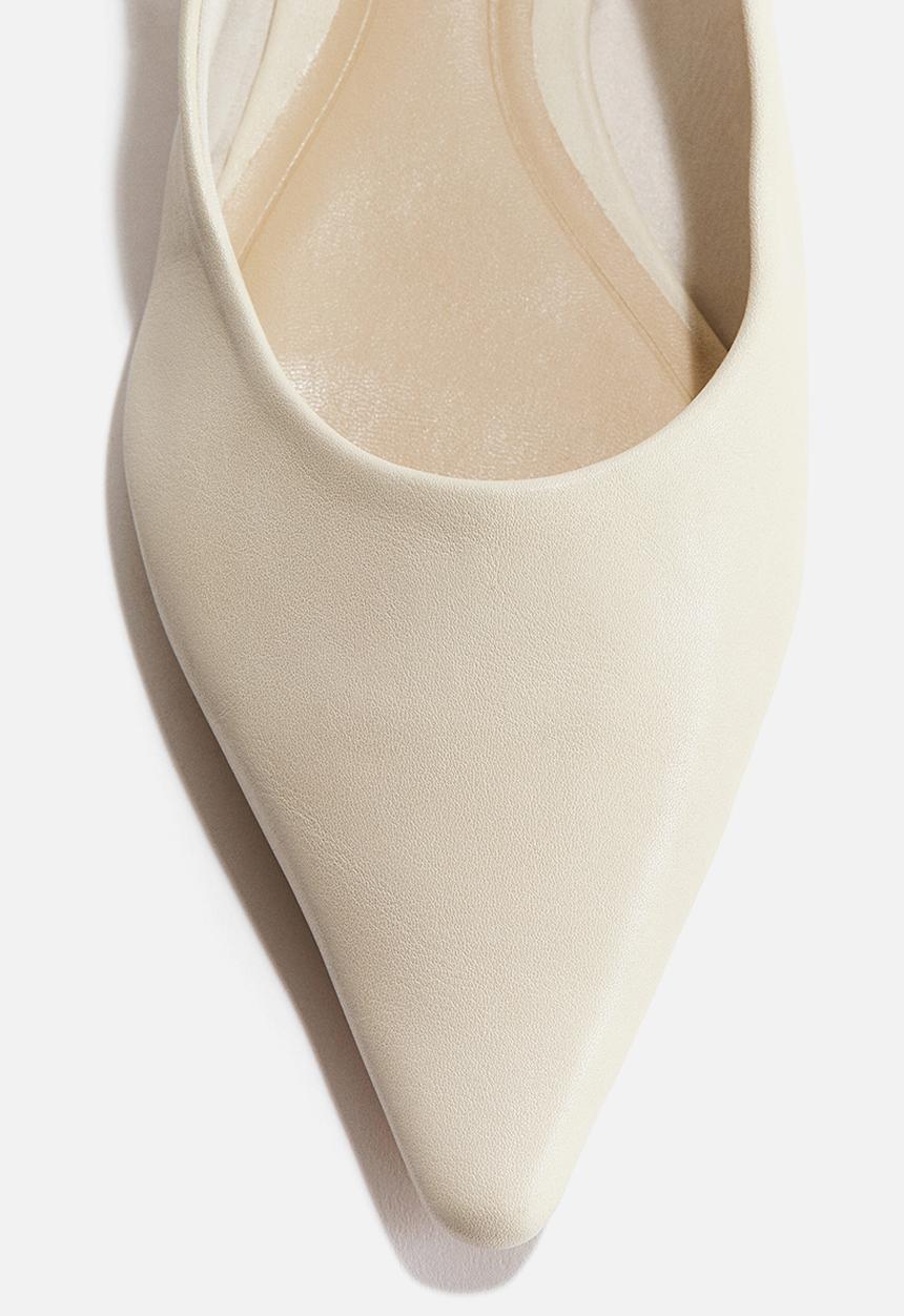 H&M - Pointed slingbacks - cream