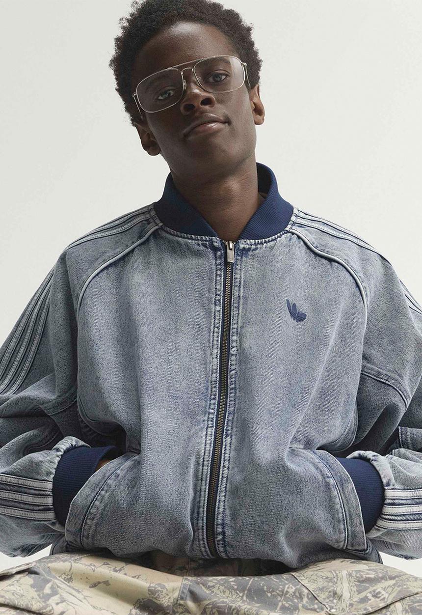 adidas Originals -  SST Gothic Denim Track Top, - Light Denim