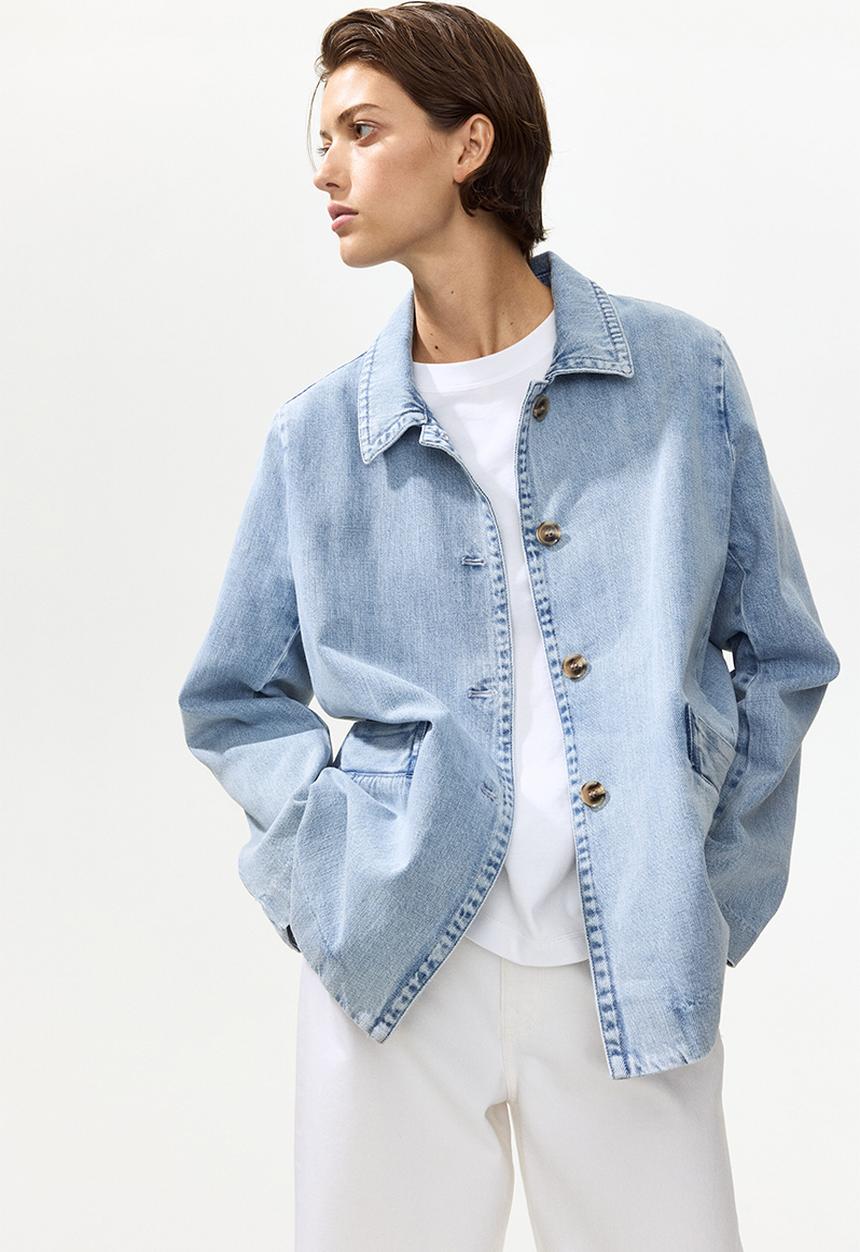 H&M - Denim jacket - light denim blue