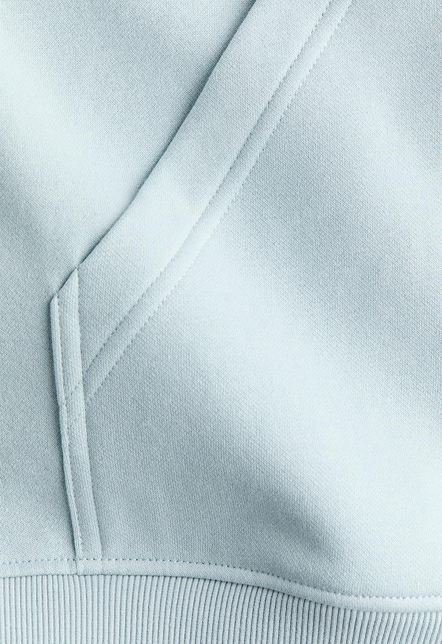 H&M - Zip-through hoodie - light blue