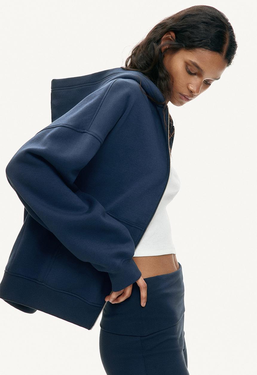 H&M - Zip-through hoodie - navy blue