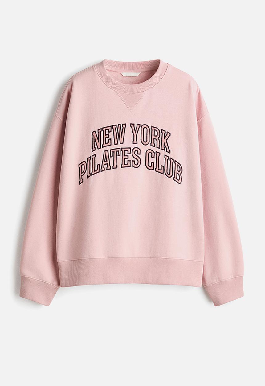 H&M - Motif-detail sweatshirt - light pink/pilates