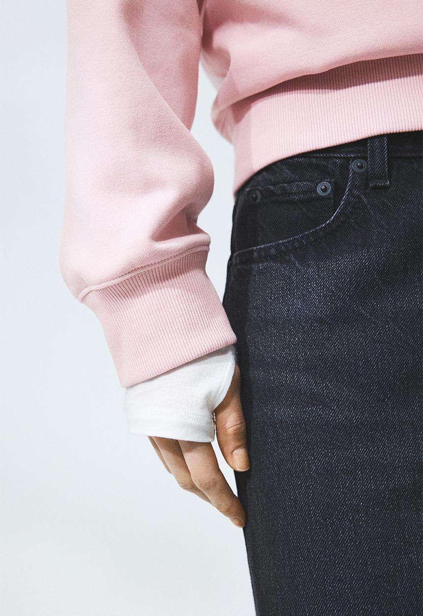 H&M - Motif-detail sweatshirt - light pink/pilates