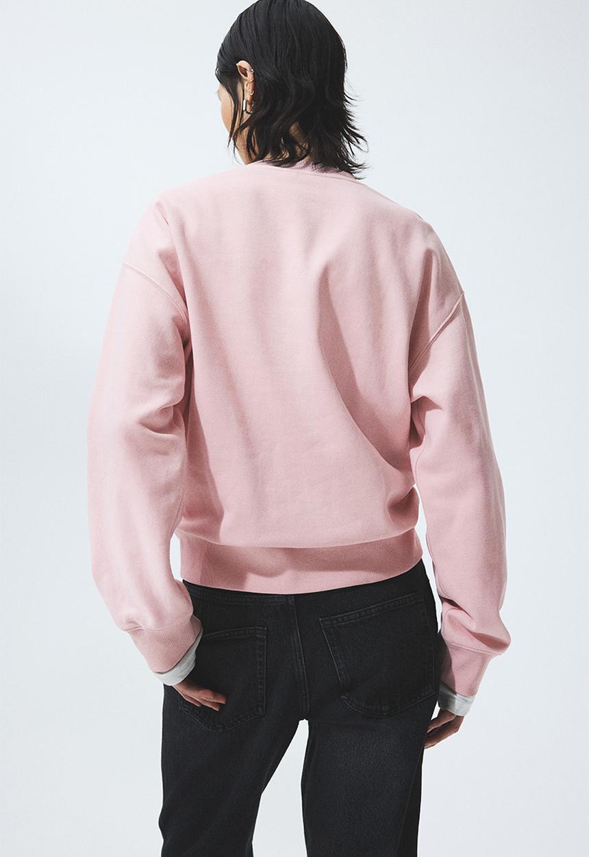 H&M - Motif-detail sweatshirt - light pink/pilates
