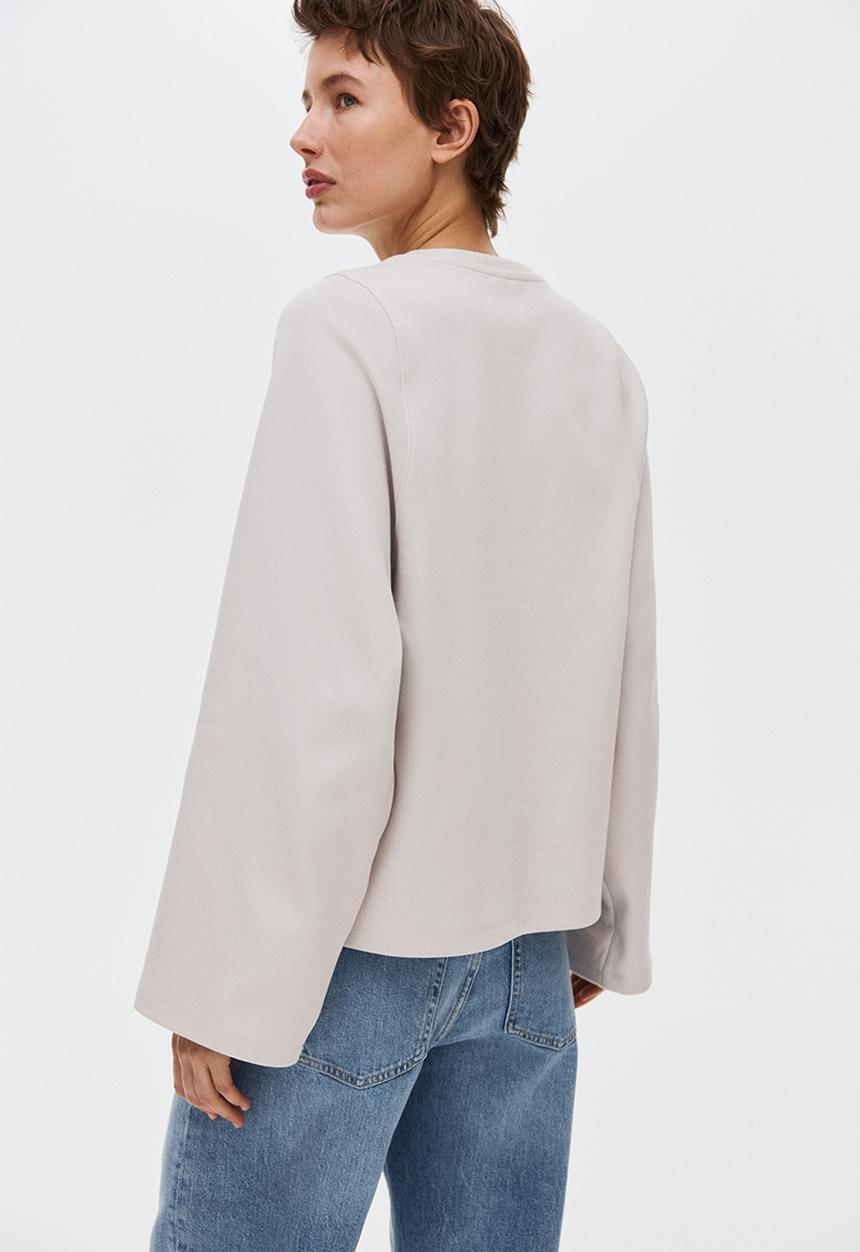 H&M - Oversized interlock top - light greige