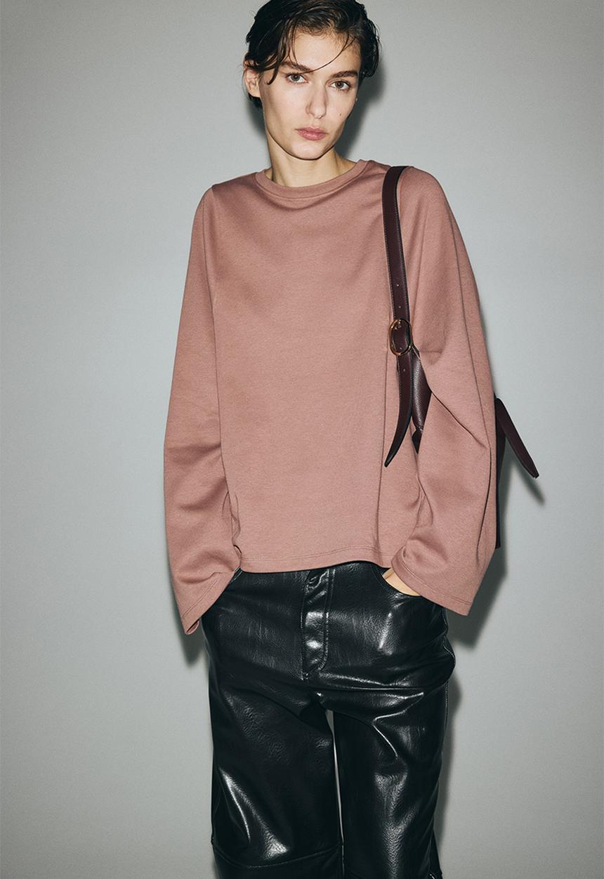 H&M - Oversized interlock top - dusty pink