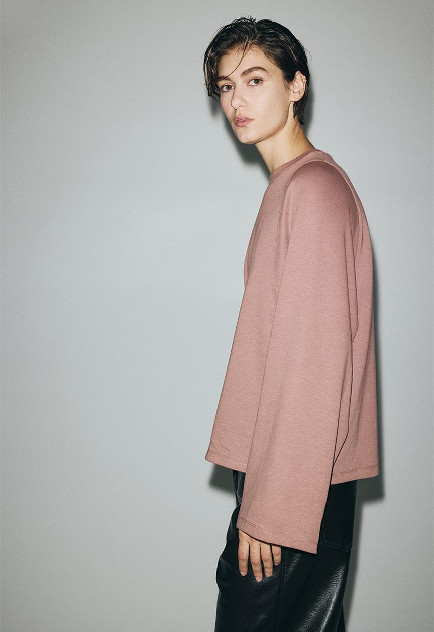 H&M - Oversized interlock top - dusty pink
