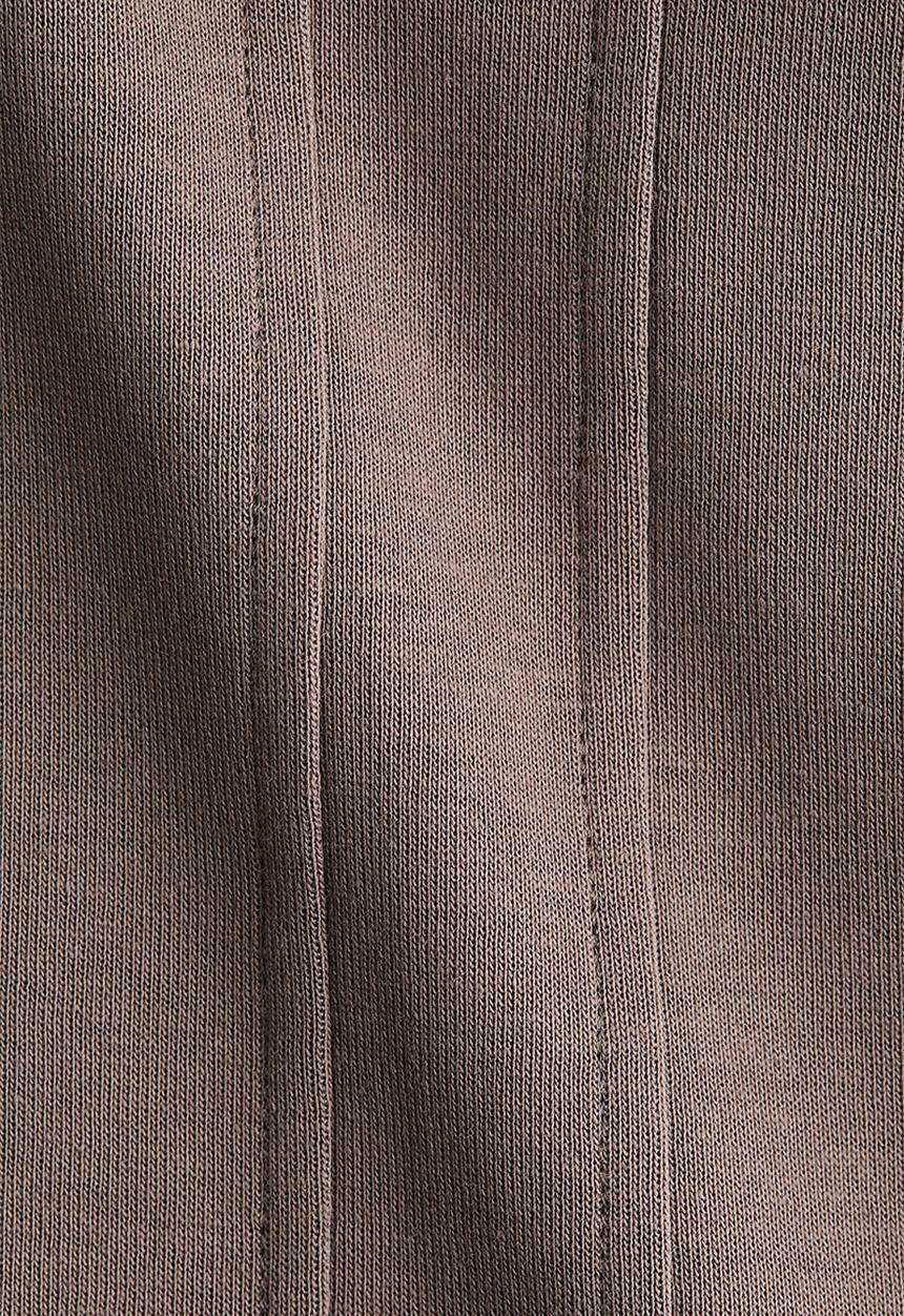 H&M - Waisted interlock t-shirt - dark mole