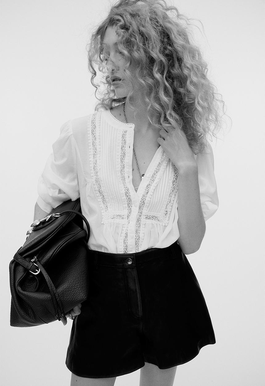H&M - Pintucked blouse - white