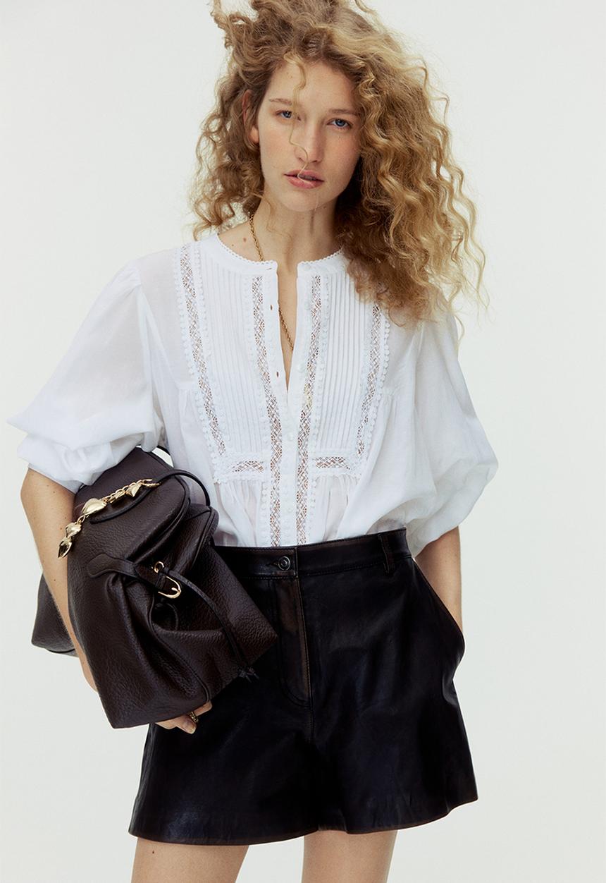 H&M - Pintucked blouse - white