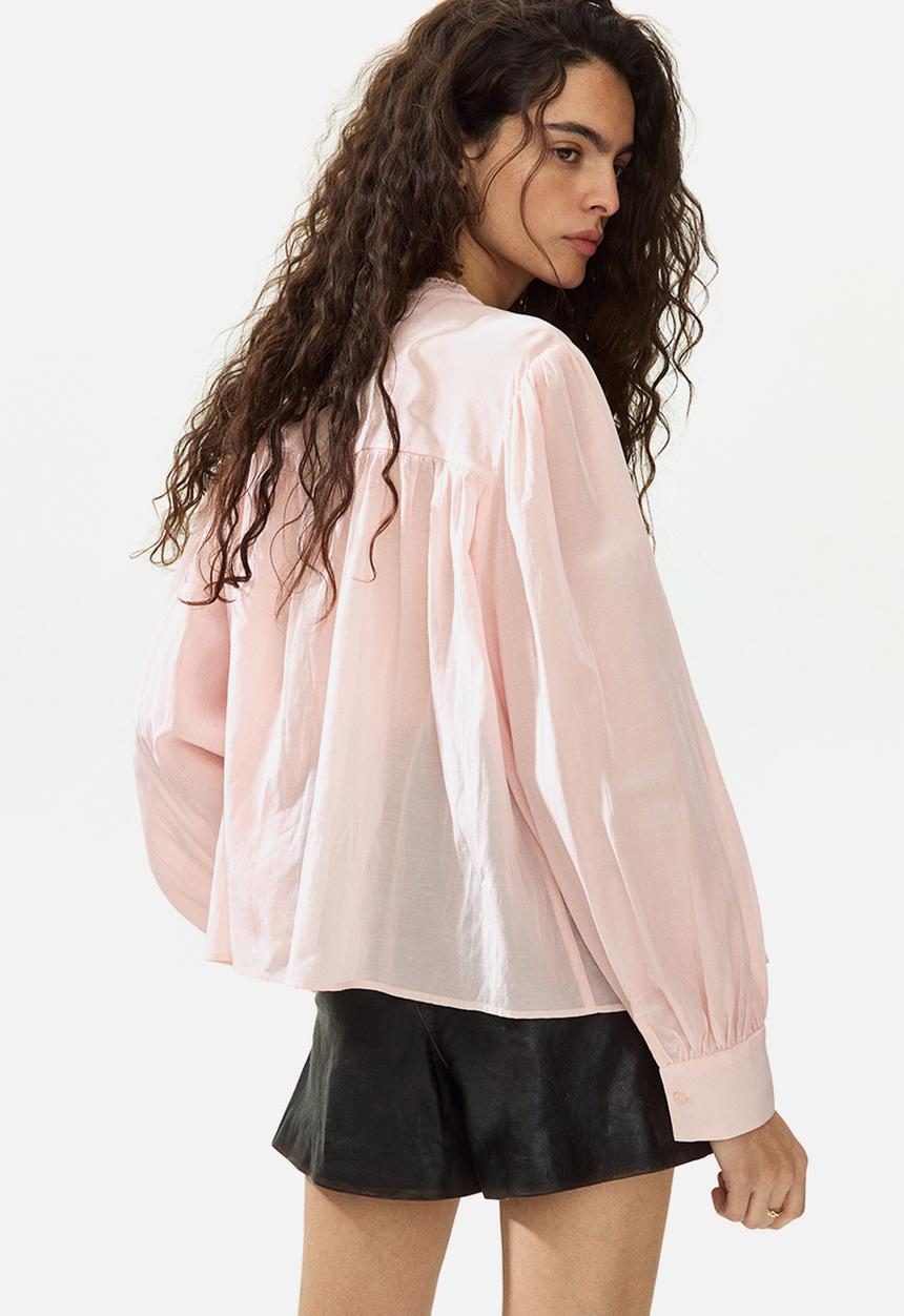 H&M - Pintucked blouse - light pink
