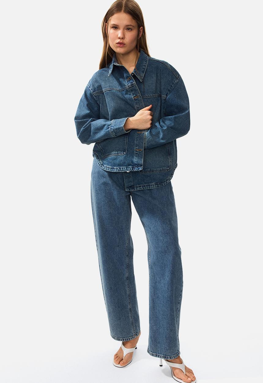 H&M - Twill shacket - denim blue