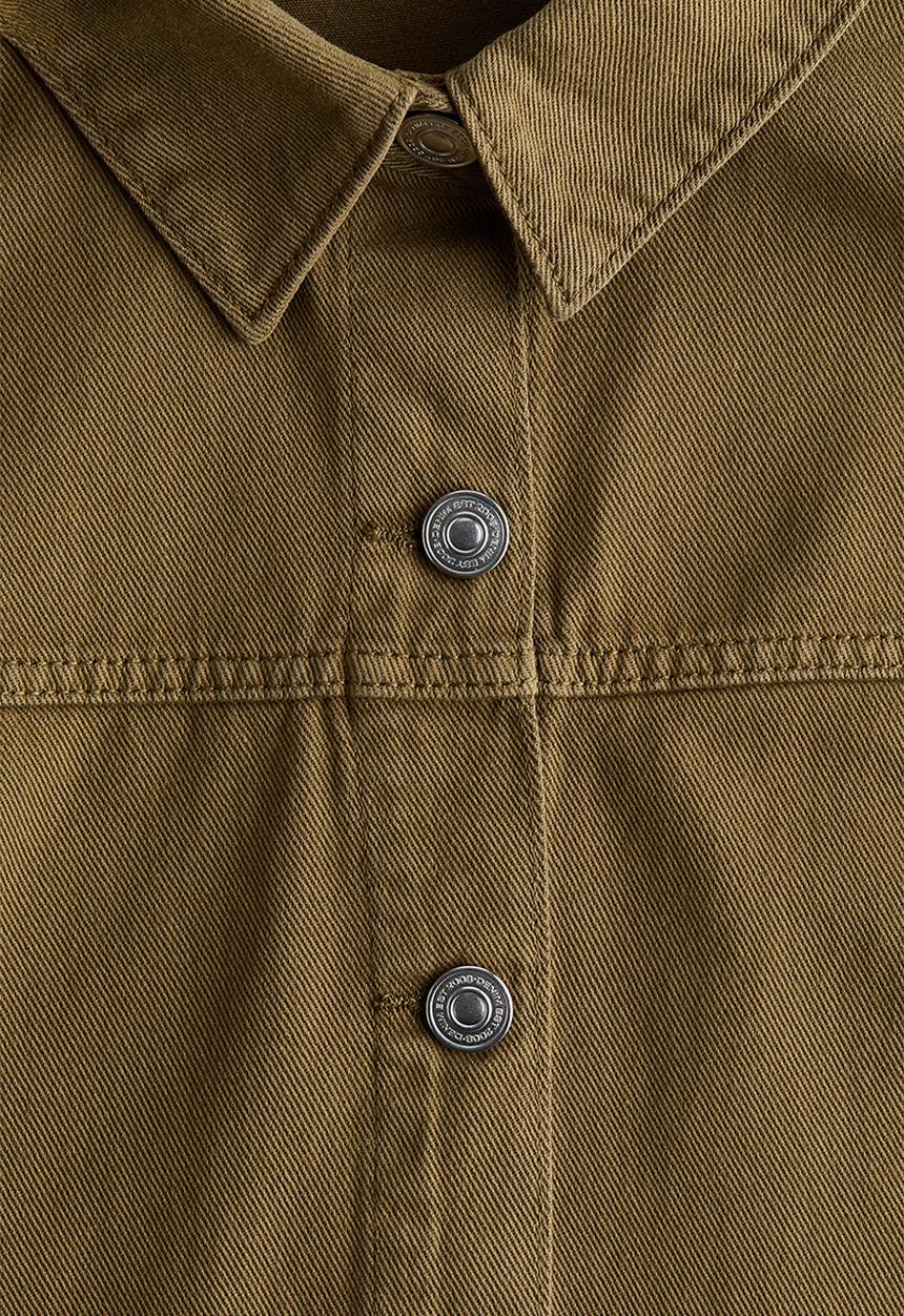 H&M - Twill shacket - dark khaki green