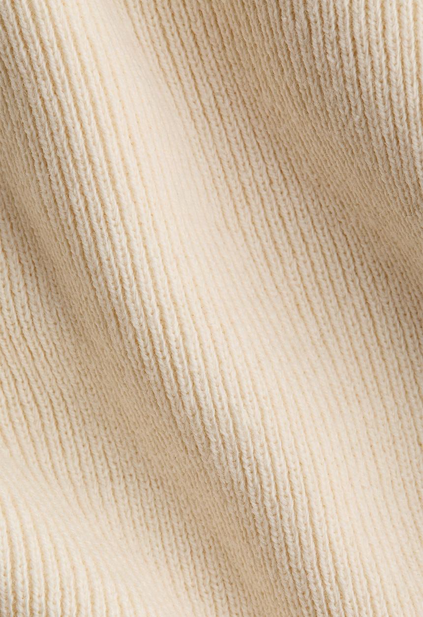 H&M - Fine-knit T-shirt - cream