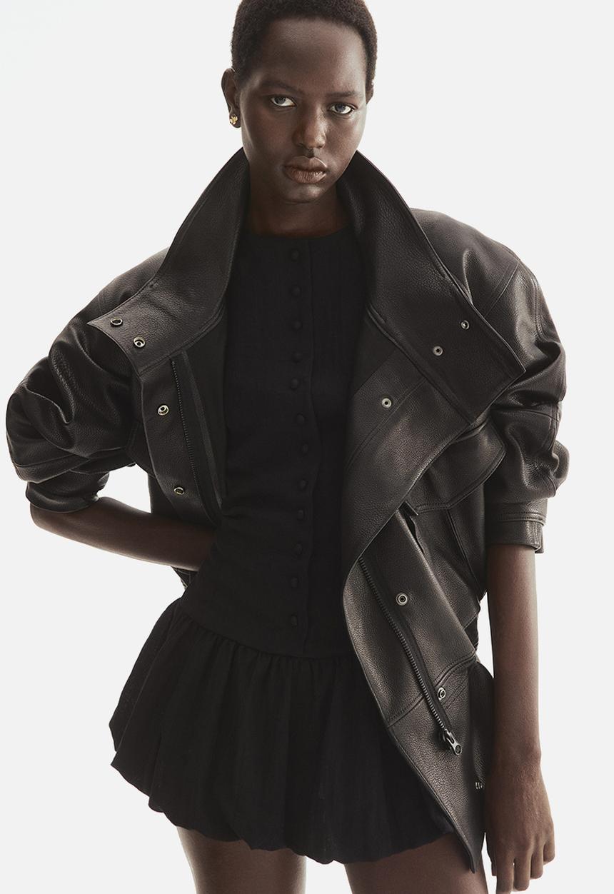 H&M - Bubble-hem dress - black