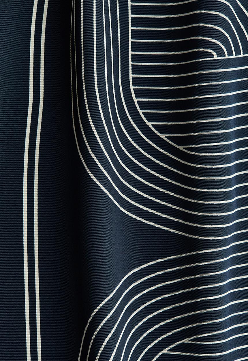 H&M - Pull-on trousers - dark blue/patterned