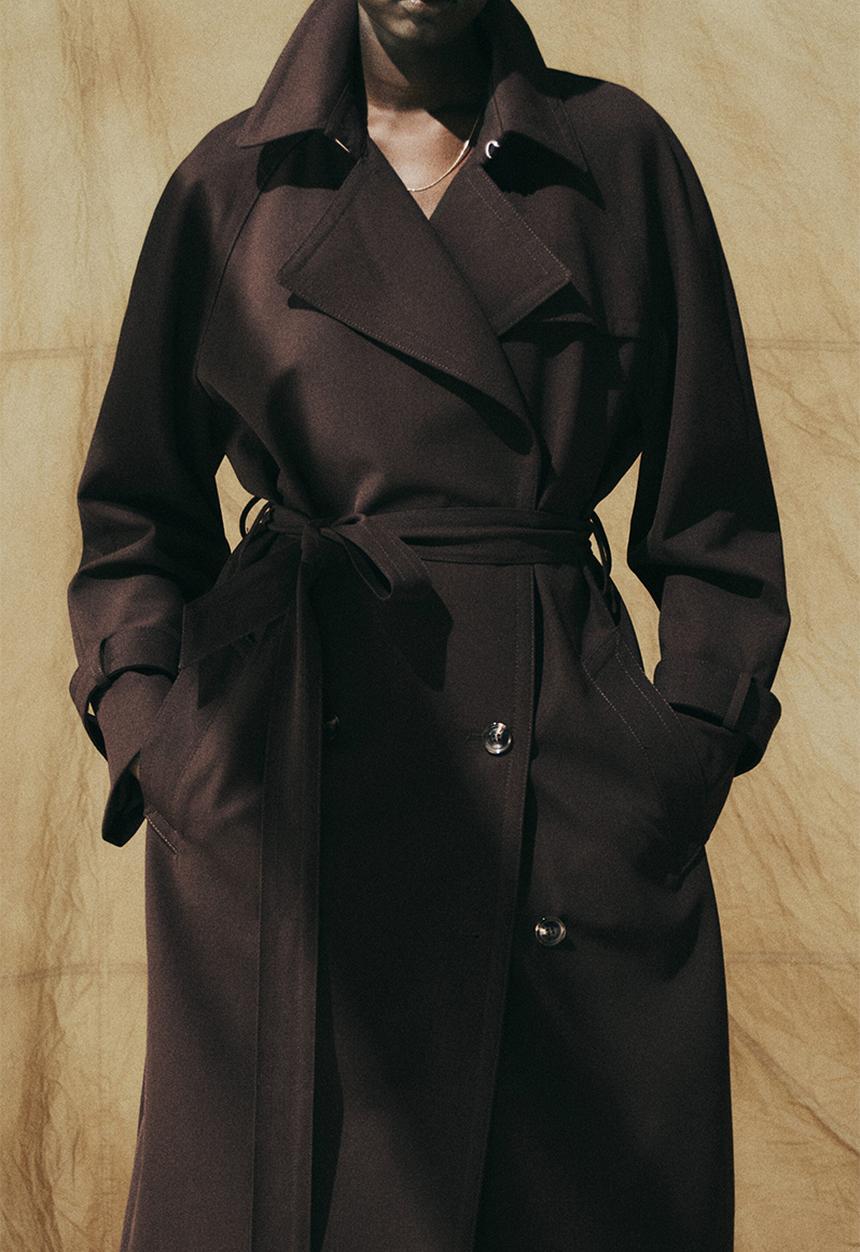 H&M - Trench coat - dark brown