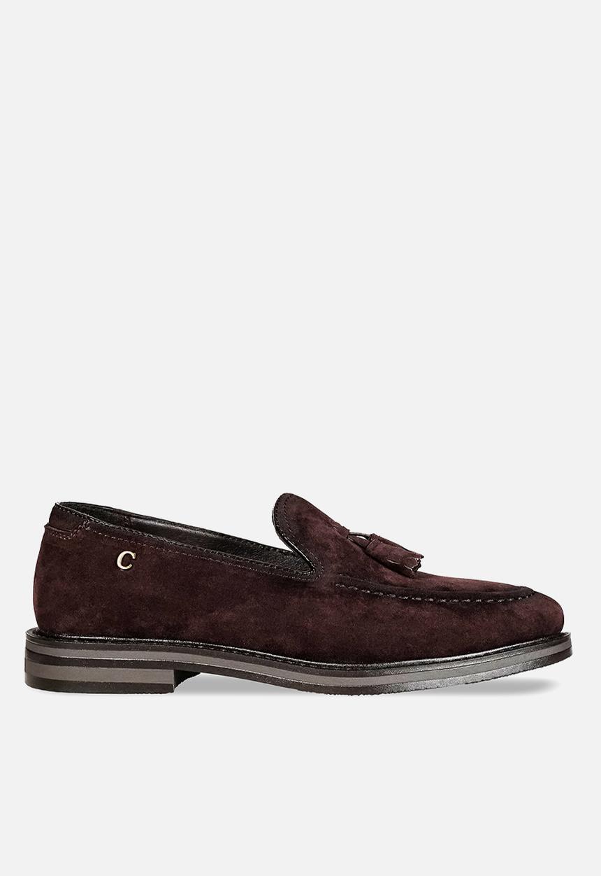 PC - Suede Tassel Slip on - Brown
