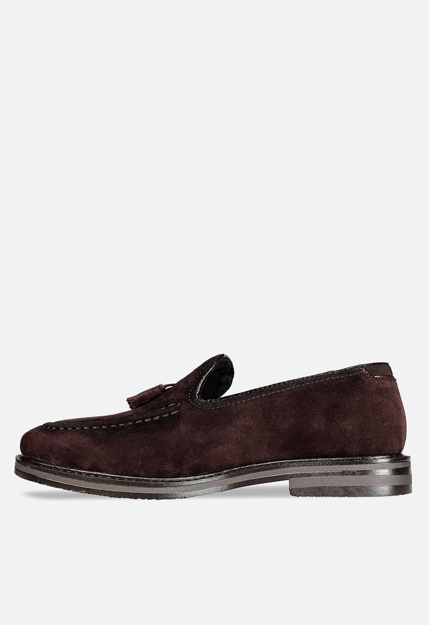 PC - Suede Tassel Slip on - Brown