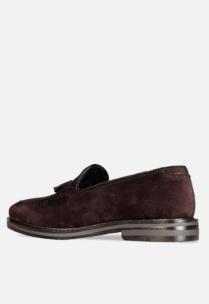 PC - Suede Tassel Slip on - Brown