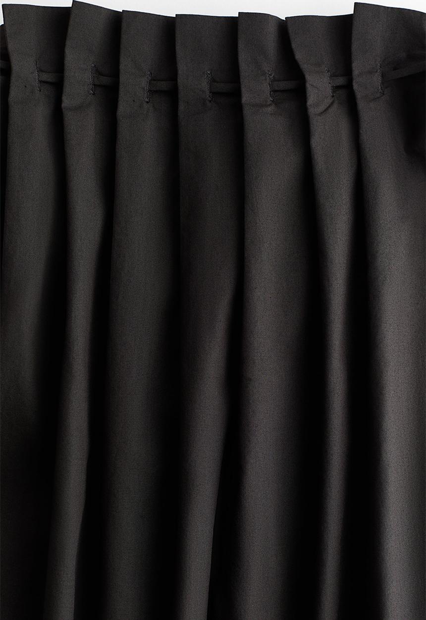 H&M - Drawstring-detail poplin top - dark grey