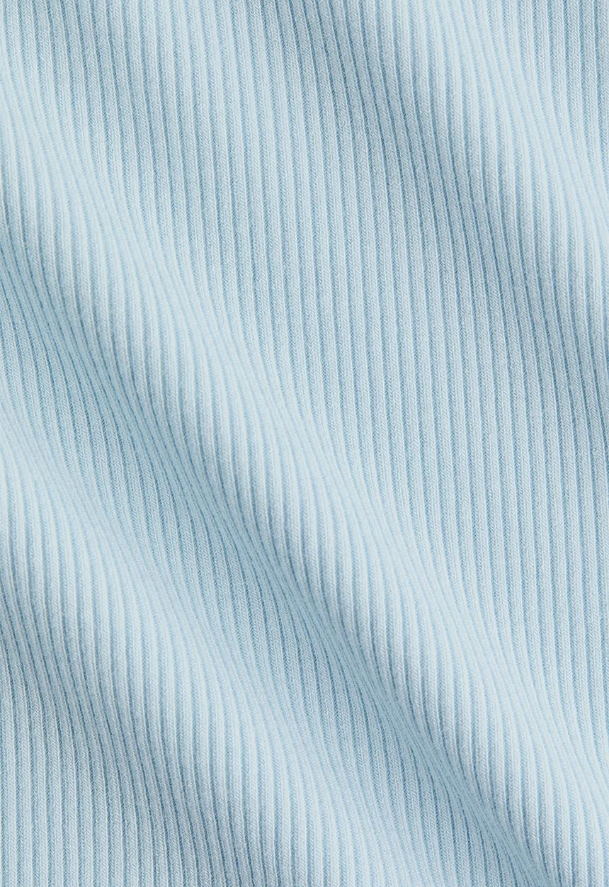 H&M - Lace-trimmed viscose T-shirt - light blue