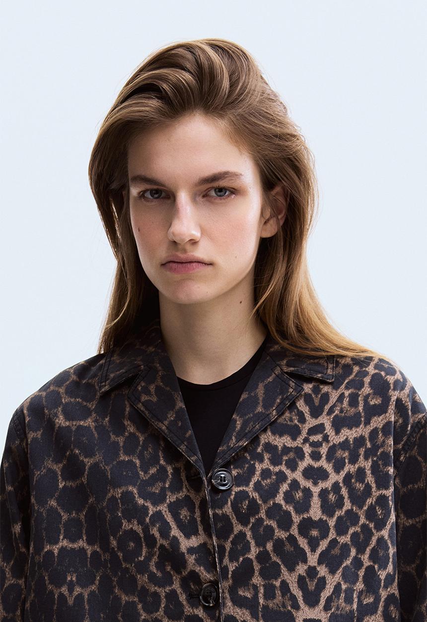 H&M - Twill jacket - brown/leopard print