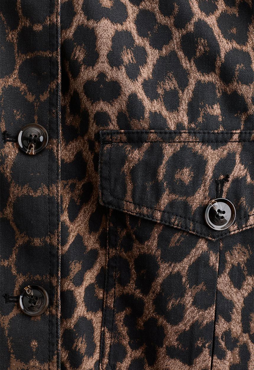 H&M - Twill jacket - brown/leopard print