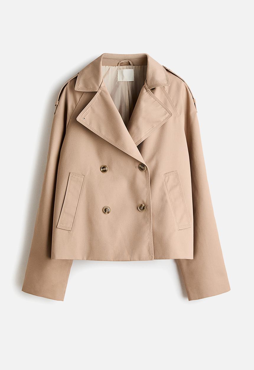 H&M - Short trench coat - beige