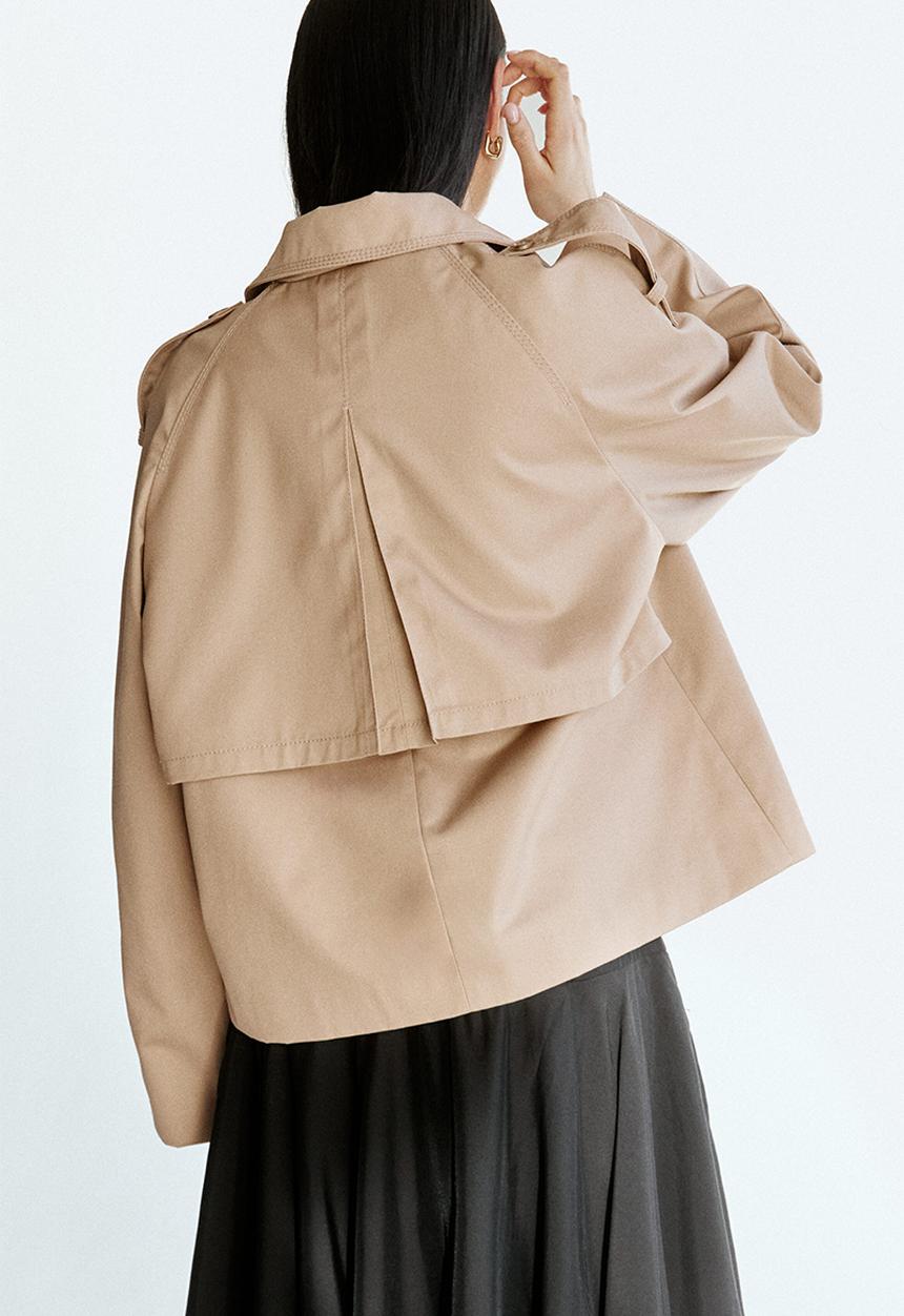 H&M - Short trench coat - beige